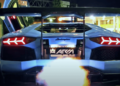Insane Lamborghini Aventador screaming and spitting huge flames (video)