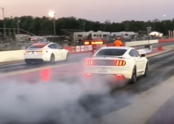Muscle vs Electric – Mustang Gt vs Tesla S Plaid drag race (video)