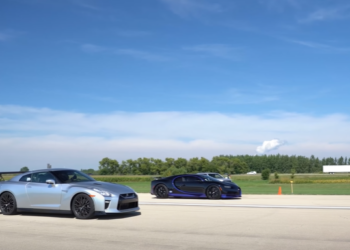 2000HP Nissan GTR vs Bugatti Chiron – The Kings of Drag Race (video)