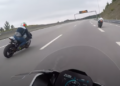 OMG!!! Crazy intense highway race 2 BMW S1000RR vs Kawasaki H2 (video)