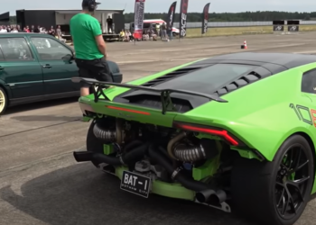 VW GOLF 3 VR6 Turbo vs Lamborghini Huracan Twin Turbo (video)