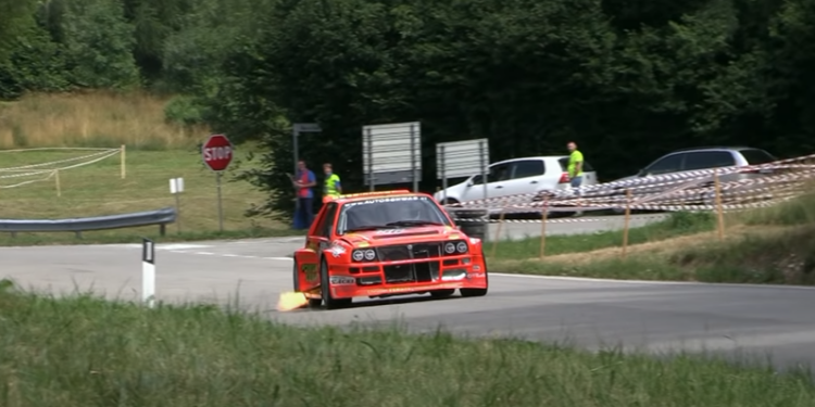 Lancia Delta HF Integrale E1 Hillclimb Monster (video)