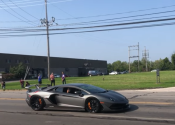 Lamborghini Aventador SVJ With Gintani Exhaust  Does Crazy Launch Control (video)