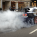 Nissan Skyline R33 GTR X2 Shooting Flames and Massive Burnouts (video)
