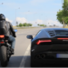Crazy Autobahn Race Lamborghini Huracan VS  Honda CBR 1000RR (video)