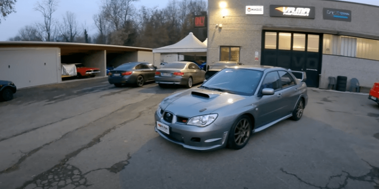 500+HP Subaru Impreza STI!!! Sound, Flames & Turbo Noises (video)