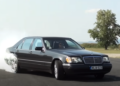 The Legend Mercedes S 600 V12 Bi-turbo-acceleration and burnout (video)