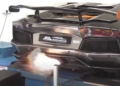 Crazy Lamborghini Aventador Spitting Flames On The Dyno (video)