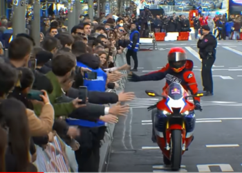 Marc Marquez Takes Over The Streets Of Madrid (video)