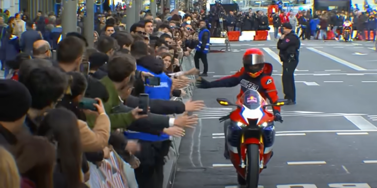 Marc Marquez Takes Over The Streets Of Madrid (video)
